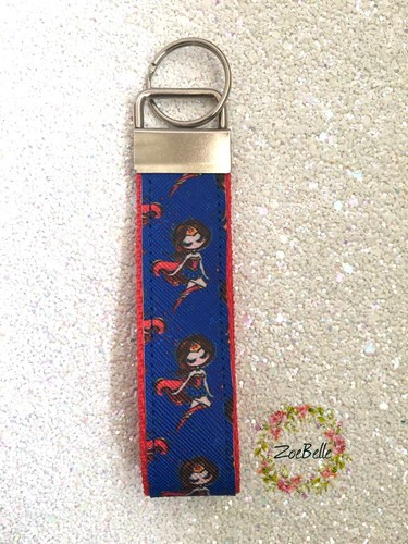 Handmade Vinyl and Webbing Strap Keyring Key Fob Hand Strap Disney Characters - Picture 127 of 178