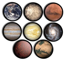 Planets Dresser Knobs Kids Solar System Space Science Nursery Drawer Pull Handle