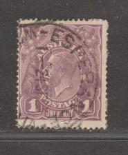 1922 AUSTRALIA  1d Violet Variety 