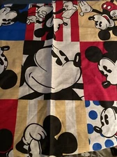 Vintage Mickey Bandana Scarf The Walt Disney Company Fabric