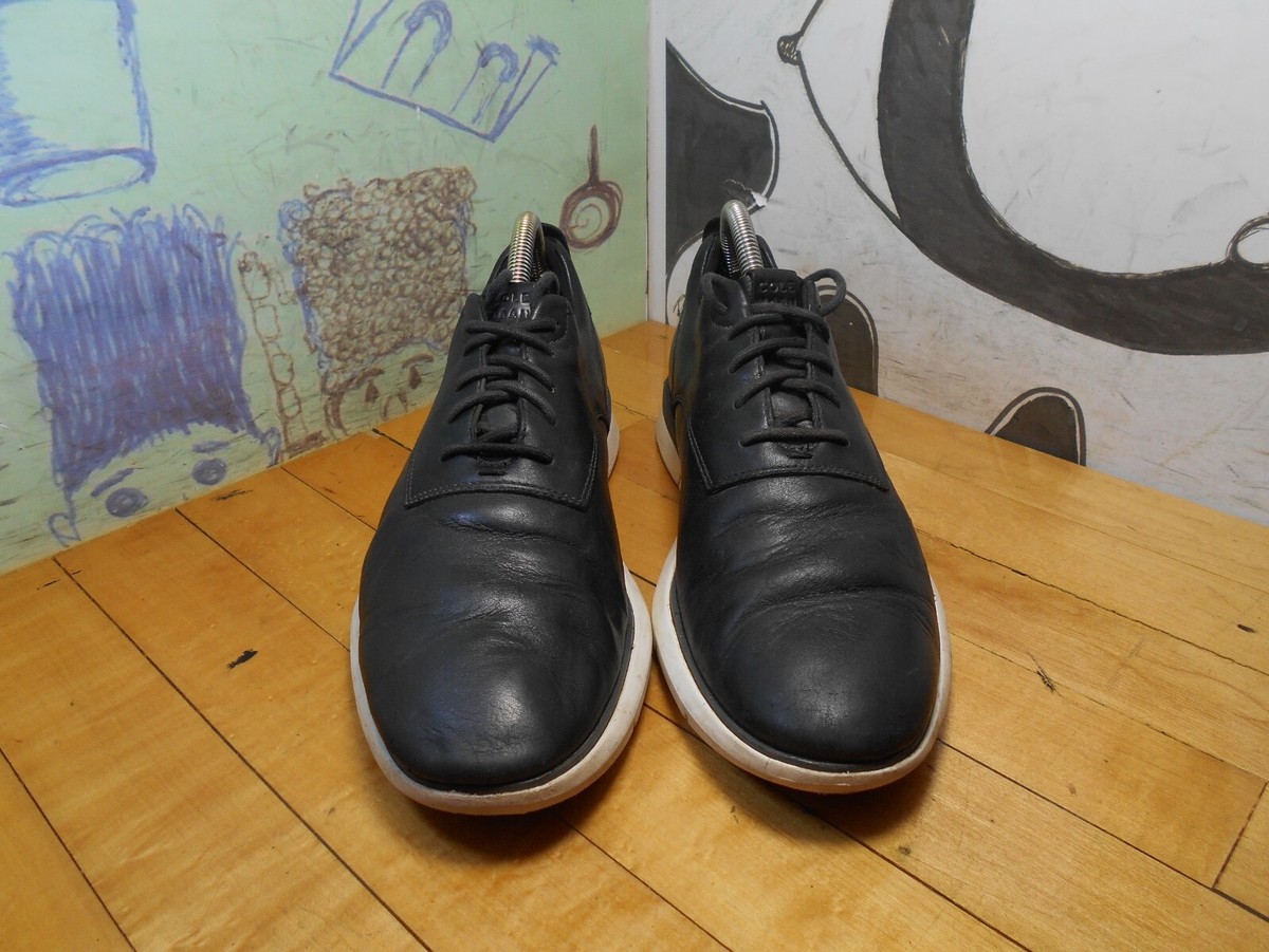 Cole Haan Grand.Os Black Leather Casual Oxfords Men display picture 1