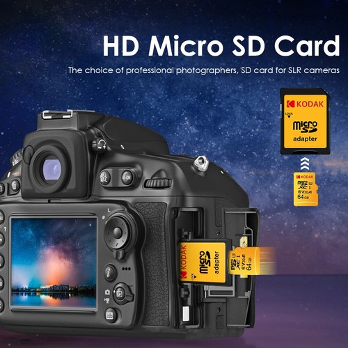Carte Mémoire KODAK Micro SD 32, 64, 128, 256 Go haute vitesse - Photo 9 sur 16