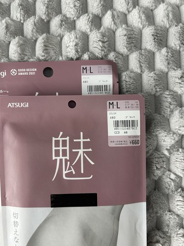 NEW Japanese Atsugi All Through Stocking/ Pantyhose Black Color (480) Size M-L - 第 2/3 張圖片