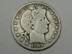 VG 1909-s Barber Half Dollar.  #13