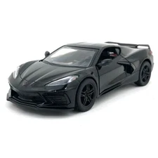 5432) Kinsmart 1:36 scale  -5". 2021 Corvette C8 - Diecast Toy Car.BLACK  color 