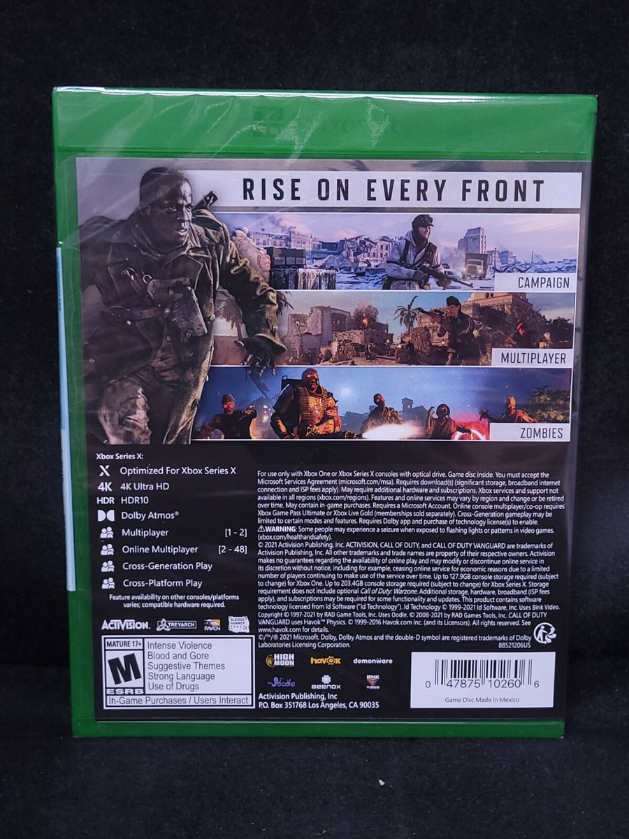 Call of Duty: Vanguard (Xbox Series X / Xbox One) Cross Gen