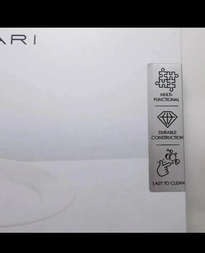 Tahari 2 Tier Porcelain Stand 10" for Dessert or Fruit on Kitchen Counter White - Image 3 of 4