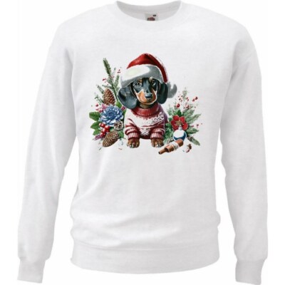 Sweatshirt Sweater Dackel Dachshund Teckel Jagdhund Jagt Dackelwelpe Dack 402889