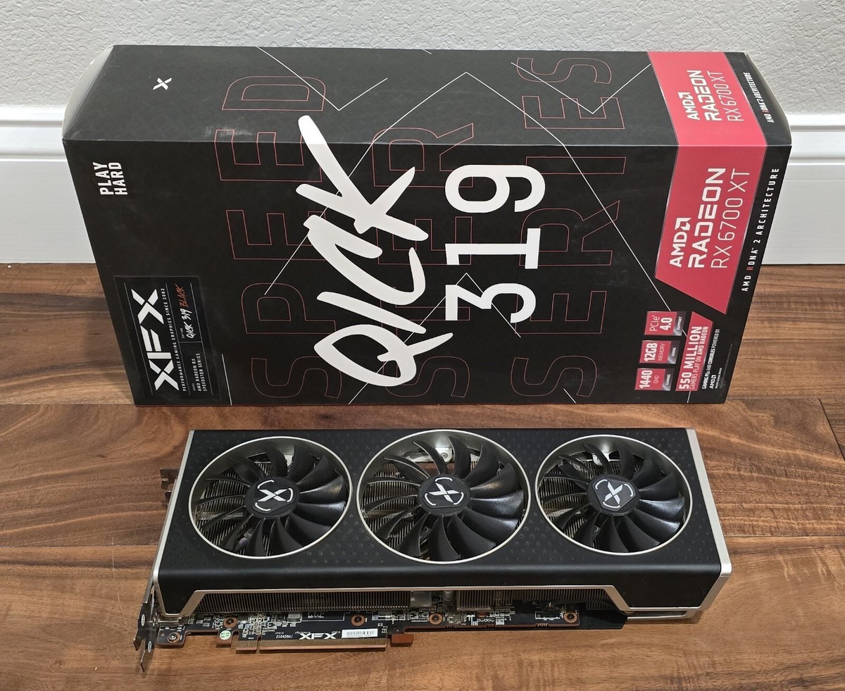 XFX Speedster QICK319 AMD Radeon RX 6700 XT Black 12GB Graphics