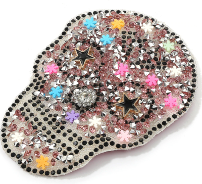 Cache-tétons Burlesques Strass Tête De Mort (skulls) - Multicouleur Brillant - Taille Unique - Neuf Avec étiquettes