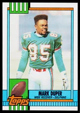 Mark Duper, 1990 Topps, #330, Miami Dolphins,