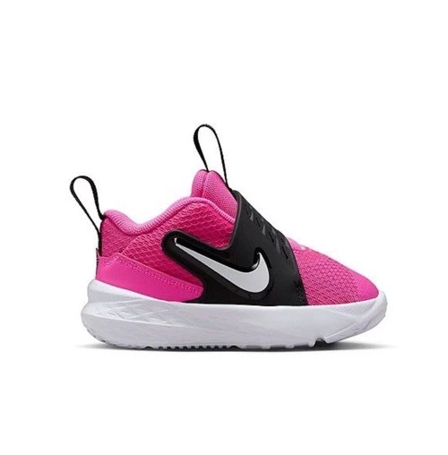 Novo Adorável Tênis Nike Team Hustle D 12 Infantil Feminino Tamanho: 9 C Rosa e Preto - Imagem 2 de 4