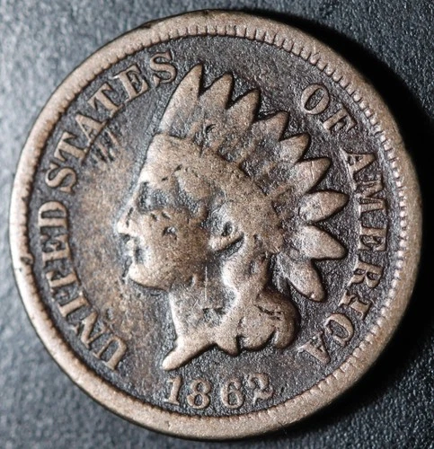 1862 INDIAN HEAD CENT - GOOD