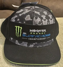 Monster Energy AMA Supercross FIM World Championship Camo Snapback New With Tag 