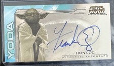 2002 Star Wars Attack Of The Clones Frank Oz as Yoda On Card Autograph Voice SSP
