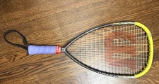 Wilson Hyper Carbon 150g Racquetball Racquet  Case. S-SM grip. VG.