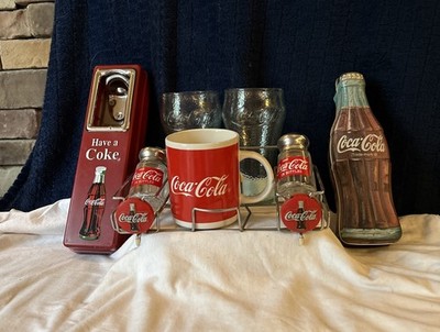 Lot Of Coca-Cola Collectors Diner Memorabilia Enthusiasts Display Or Gift Green