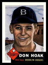 1991 Topps Archives 1953 Don Hoak #176 NM Brooklyn Dodgers