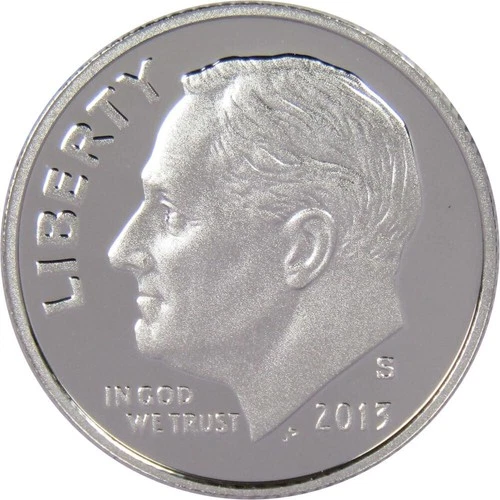 2013 S Roosevelt Dime Choice Proof 90% Silver 10c US Coin Collectible