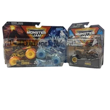 Monster Jam Trucks Zombie Northern Nightmare Horsh Power Fire Ice Lot 3 1:64 NEW