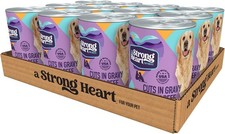 A Strong Heart Wet Dog Food, Cuts in Gravy with Beef - 13.2 oz Cans Pack of 12 