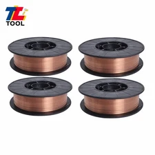 4 Pack ER70S-6 .035" (0.9mm) Mild Steel MIG Welding Wire Spool 10-lbs Roll