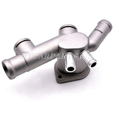 Aluminum Engine Coolant Thermostat Housing Water Outlet Rear For Vw Beetle 2.0l Aluminum Engine Coolant Thermostat Housing Water Outlet Rear For Vw Beetle 2.0l