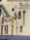 Small Lot of Vintage Mens & ladies used watches,Timex&more, metal bands, parts…