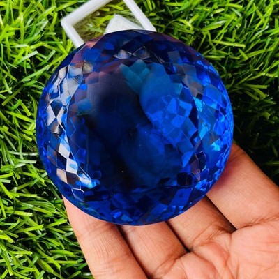 2000 Ct Extremely Rare Natural Blue Tanzanite Round Certified Loose Gemstone
