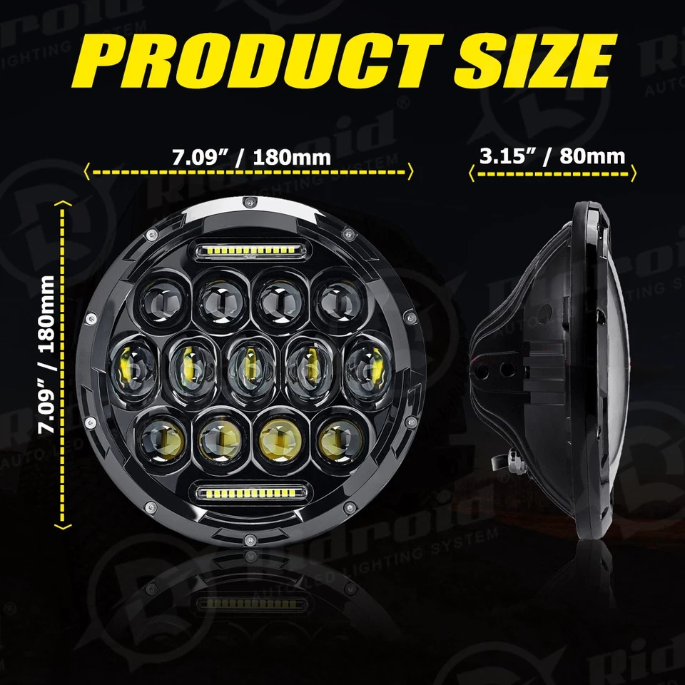 150W 7" inch LED Headlight for Harley Davidson Street Glide Special FLHXS FLHX - Image 3 of 4