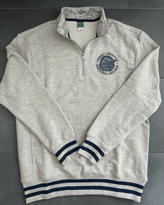 Disney Treasure Inaugural Sailings Gray 1/4 Zip Pullover Jacket DCL Size M NEW