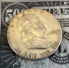 1952 P Silver Benjamin Franklin Half Dollar - Nice Find - Combined Shipping