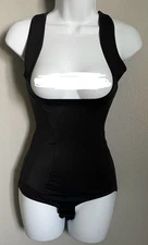 Flexees Maidenform Dream Romper Firm Shapewear Womens Size 6/Medium Black