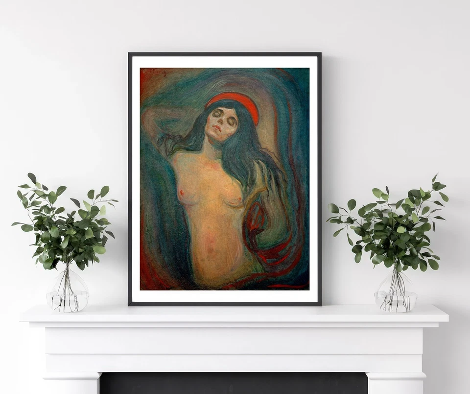 Munch Madonna bellas artes impresión giclee póster galería arte de pared impresión de arte famoso Foto 2 de 4
