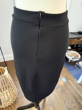 Uk2la Black Pencil Skirt W Gold Detail Size Medium