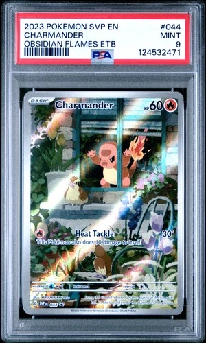 2023 POKEMON SVP EN-SV BLACK STAR PROMO #044 CHARMANDER PSA 9