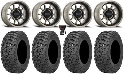 Method 409 15'' Grey (5+2) Wheels 32'' Trail Saw 2.0 Tires Polaris RZR