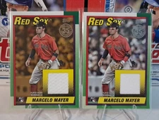2025 Topps Update Marcelo Mayer Boston RedSox 90RU-MM 90 Topps Relic Gold /50 RC
