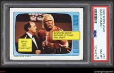 1985 Topps WWF #57 Who's your next challenger? Hulk Hogan RC ROOKIE PSA 8 NM/MT