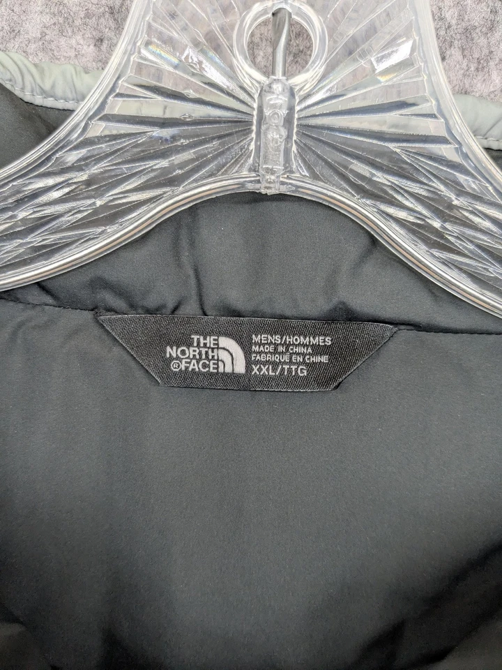Chaqueta North Face Para Hombre 2XL Gris Aislada Acolchada Cremallera Completa Exterior A33RO Invierno Foto 3 de 4