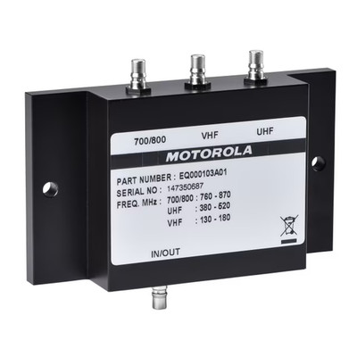 Motorola eq000103a01 All-Band Multiplexer for motorcycles and low power installs