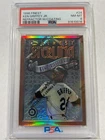 1996 Topps Finest Sterling Ken Griffey Jr Refractor With Coating PSA 8 #24 HOF