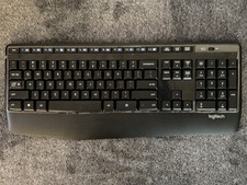 Logitech K345 Wireless Full-Sized Keyboard, Black, No Receivers