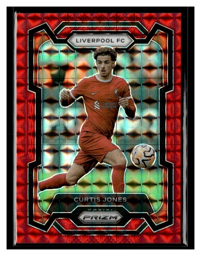 2023-24 Panini Prizm Premier League #83 Curtis Jones Red Mosaic