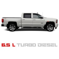 6.5L Turbo Diesel side decals for Chevrolet Silverado 2013