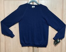Vintage 90's Kids Lee Navy Midweight Cotton Blend Crewneck Size Youth XL NEW