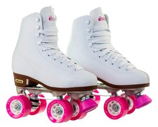 CHICAGO Women's and Girl's Classic Roller Skates - White Quad Rink Skates