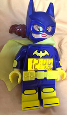 Lego Batgirl Digital Alarm Clock - Batman - Light up electronic LCD Time Working