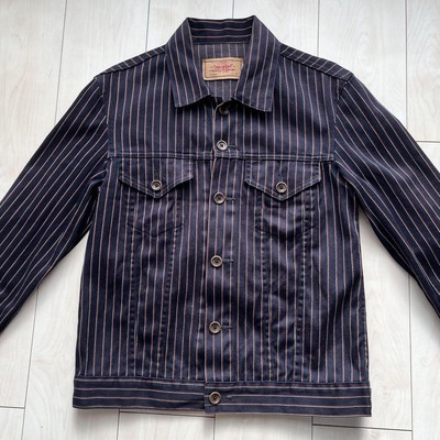 ジャケット・アウター 00's Levi's 70599 Pique Trucker Jkt LEVI'S 70599 Striped Jacket 00s Made in Japan Size M limited