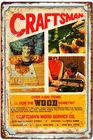 Craftsman Tools For Wood Advertising  Tin Sign Size to 12 x18 old Vintage